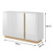 Комод Perfect Home Marco 3D/138 138,2x90,5x40 Дуб артизан/Графіт (PFH-091062)