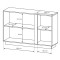 Комод Perfect Home Marco 3D/138 138,2x90,5x40 Дуб артизан/Графіт (PFH-091062)