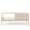 Журнальний стіл з телескопічними напрямними Perfect Home Mono ML104 103,5x46,2x68 Беж пісочний (золоті ніжки) (PFH-091211)