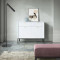 Комод з телескопічними напрямними Perfect Home Nova KSZ104 2D2S 104x63x39 Білий (чорні ніжки) (PFH-091216)