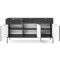 Комод з телескопічними напрямними Perfect Home Nova KSZ154 3D3S 154x63x39 Чорний (чорні ніжки) (PFH-091246)