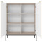Комод високий Perfect Home Nova K104 2D 104x125x39 Кашемір (чорні ніжки) (PFH-091236)