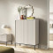 Комод високий Perfect Home Nova K104 2D 104x125x39 Кашемір (чорні ніжки) (PFH-091236)