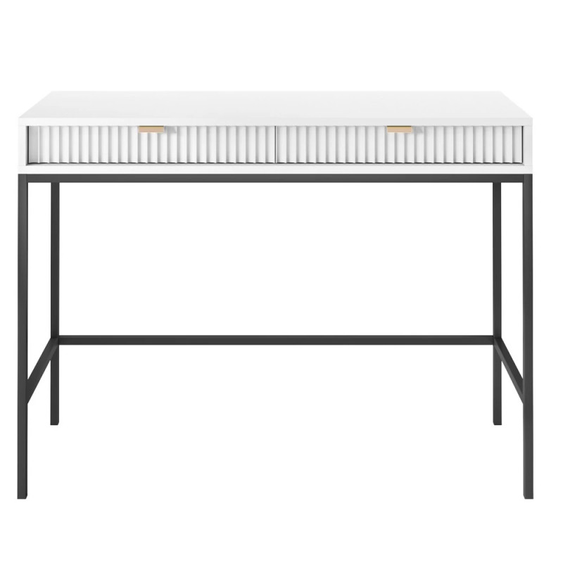 Туалетний столик з телескопічними напрямними Perfect Home Nova T104 104x77x50 см Білий (чорні ніжки) (PFH-091266)
