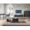 Тумба під телевізор з телескопічними напрямними Perfect Home Nova RTV154 2D1S 168х56х39 Чорний (чорні ніжки) (PFH-091219)