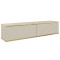 Тумба під телевізор навісна Perfect Home Oro RTV135 MDF 2D 135х30х32 Бежевий (PFH-091356)