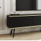 Тумба під телевізор Perfect Home Oro RTV175 MDF 3D 175х53х32 Чорний (чорні ніжки) (PFH-091346)
