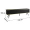 Тумба під телевізор Perfect Home Oro RTV175 MDF 3D 175х53х32 Чорний (чорні ніжки) (PFH-091346)