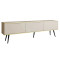 Тумба під телевізор Perfect Home Oro RTV175 3D 175х53х32 Бежевий (чорні ніжки) (PFH-091337)