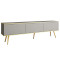 Тумба під телевізор Perfect Home Oro RTV175 3D 175х53х32 Сірий (золоті ніжки) (PFH-091320)
