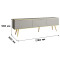 Тумба під телевізор Perfect Home Oro RTV175 3D 175х53х32 Сірий (золоті ніжки) (PFH-091320)