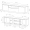 Тумба під телевізор Perfect Home Torro 3D/200 200x54,9x38,1 Дуб кремона/Чорний (PFH-091417)