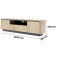 Тумба під телевізор Perfect Home Torro 3D/200 200x54,9x38,1 Дуб кремона/Чорний (PFH-091417)