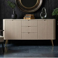 Комод з телескопічними напрямними Perfect Home Zova KSZ168 2D3S 168x87x39 Кашемір (золоті ніжки) (PFH-091282)