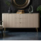 Комод з телескопічними напрямними Perfect Home Zova KSZ168 2D3S 168x87x39 Кашемір (золоті ніжки) (PFH-091282)