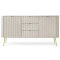 Комод з телескопічними напрямними Perfect Home Zova KSZ168 2D3S 168x87x39 Кашемір (золоті ніжки) (PFH-091282)