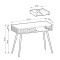 Туалетний столик з телескопічними напрямними Perfect Home Zova T103 103x80x49 см Чорний (чорні ніжки) (PFH-091374)