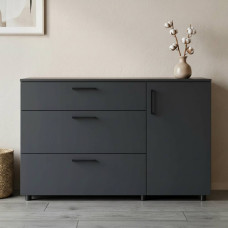 Комод Doros Торн Антрацит 3Ш/1Д 135х51.6х80 (DRS-012103)