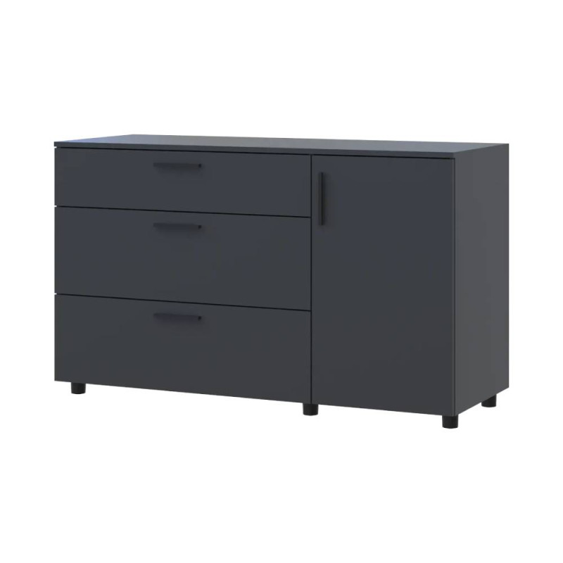 Комод Doros Торн Антрацит 3Ш/1Д 135х51.6х80 (DRS-012103)
