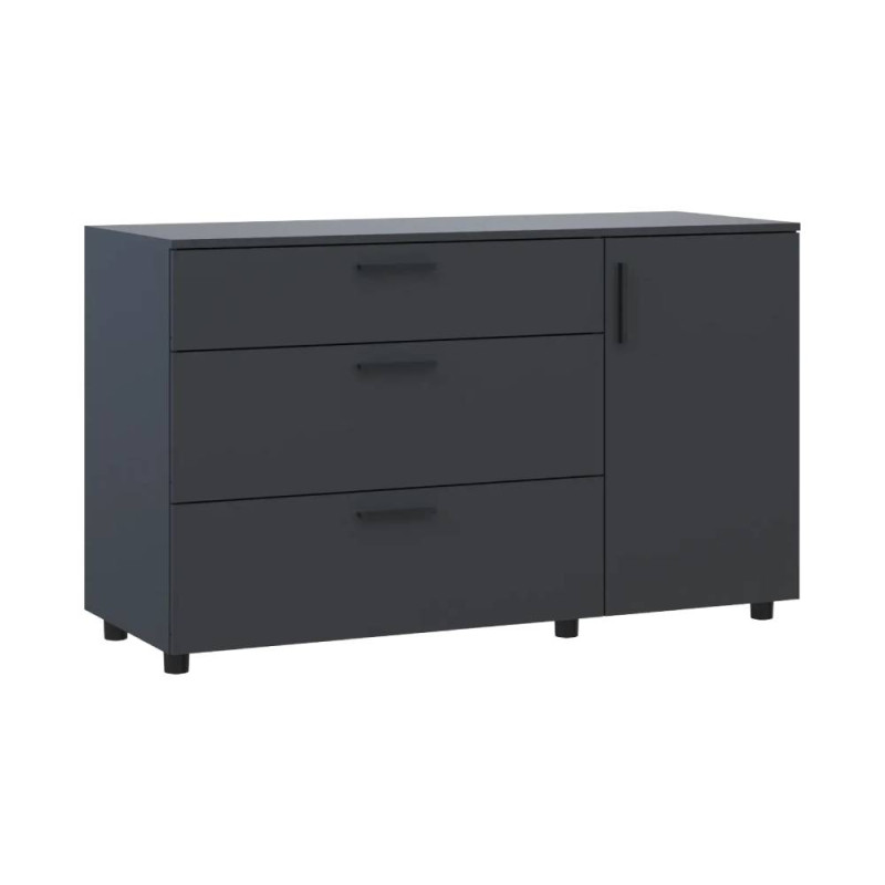 Комод Doros Торн Антрацит 3Ш/1Д 135х51.6х80 (DRS-012103)