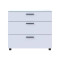 Комод Doros Торн Білий 3Ш 90х51.6х80 (DRS-012093)