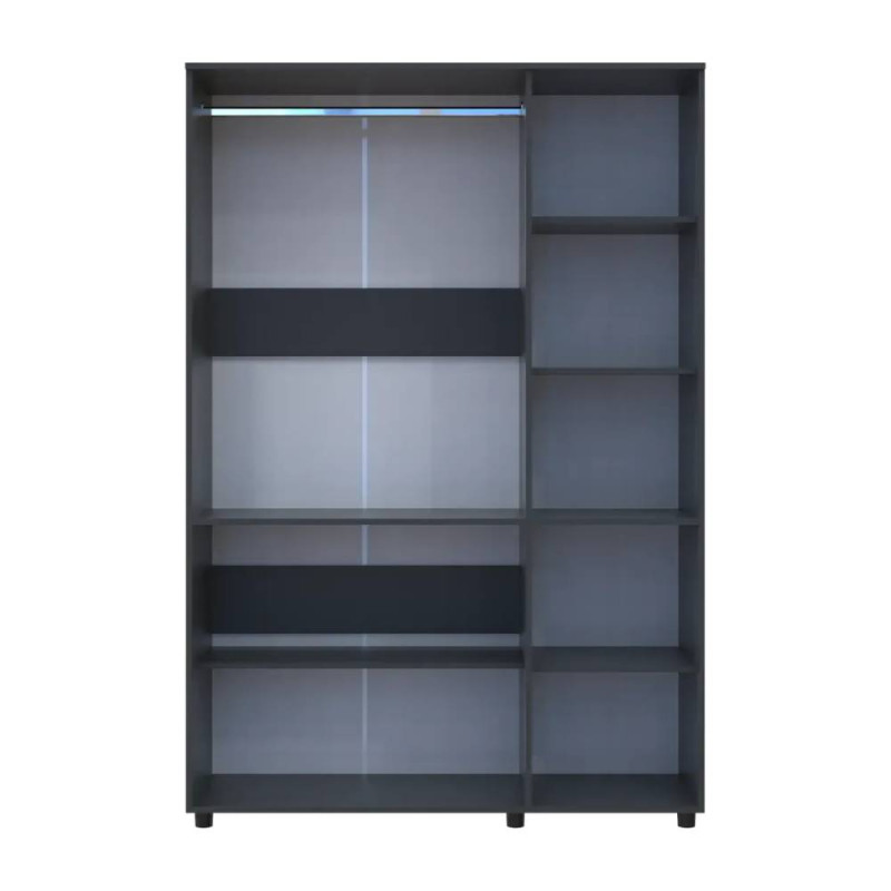 Шкаф для одежды Doros Торн Антрацит 3 ДСП (штанга) 135х51.6х200 (DRS-012083)