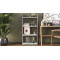 Етажерка 4/60 Ferrum-decor Серії Конект 120x60x28 сірий ДСП Біле 16мм (FRD-104248)