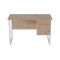 Комп'ютерний стіл Ferrum-decor Гаррі 75x140x60 білий ДСП Дуб Сан-Марино 32мм (FRD-104068)