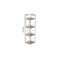 Етажерка 4/34 Ferrum-decor Серії Конект 120x34x28 білий ДСП Дуб Сан-Марино 16мм (FRD-104278)