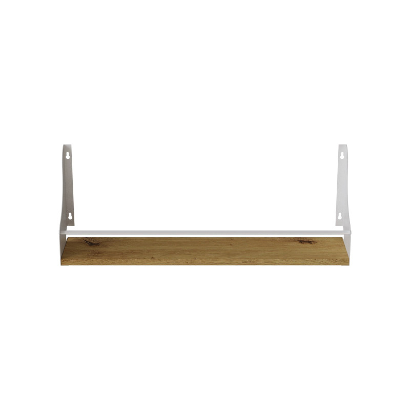 Полка настенная Ferrum-decor Изи 260x600x150 металл Белый ДСП Дуб Артизан 16 мм (FRD-102938)