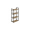 Етажерка 4/60 Ferrum-decor Серії Конект 120x60x28 чорний ДСП Дуб Артизан 16мм (FRD-104238)