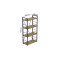Етажерка 4/60 Ferrum-decor Серії Конект 120x60x28 чорний ДСП Дуб Артизан 16мм (FRD-104238)