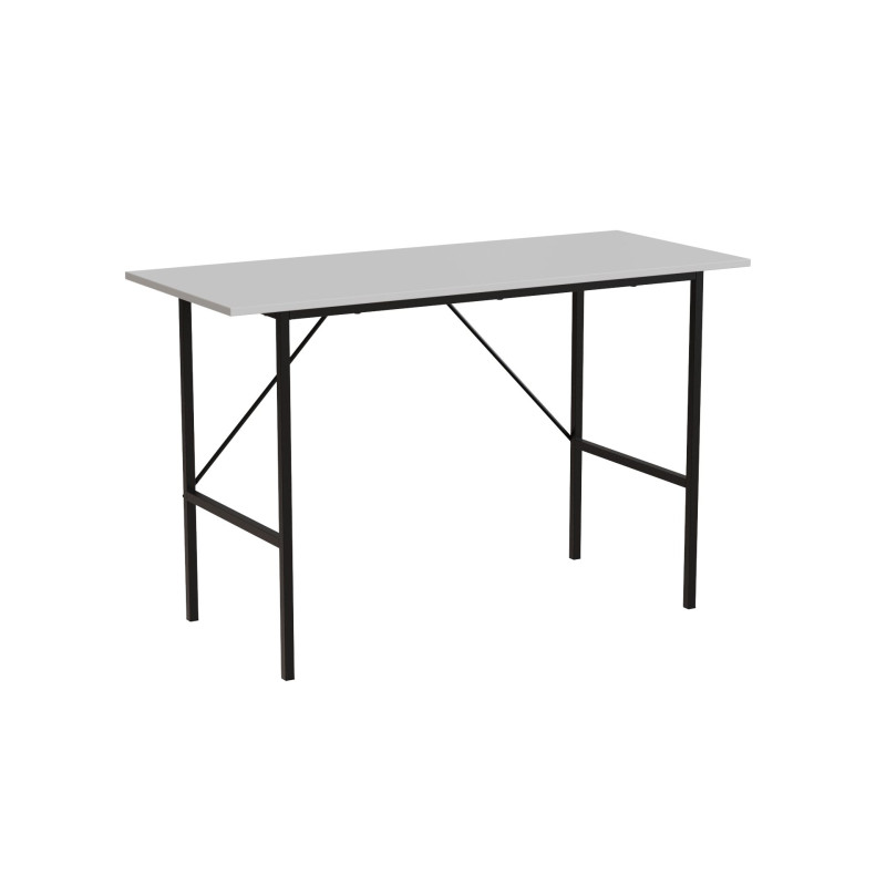 Стол письменный Line Тайм Ferrum-decor 750x1200x500 Черный металл ДСП Белое 16 мм (FRD-104878)