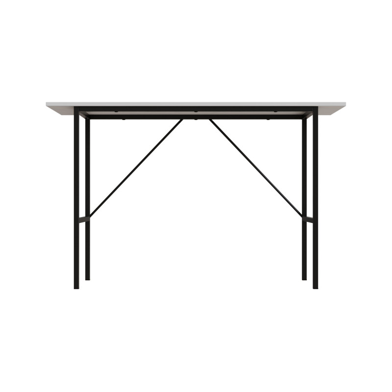 Стол письменный Line Тайм Ferrum-decor 750x1200x500 Черный металл ДСП Белое 16 мм (FRD-104878)