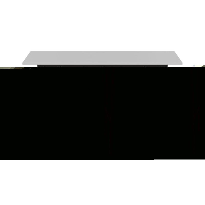 Стол письменный Line Тайм Ferrum-decor 750x1200x500 Черный металл ДСП Белое 16 мм (FRD-104878)