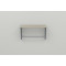 Полка настенная Ferrum-decor Свит 300x700x150 металл Серый ДСП Сонома 16 мм (FRD-102838)