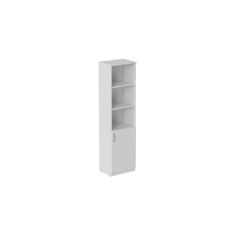 Пенал Анжело Ferrum-decor на 4 полиці з 1 дверима 1900x500x380 ДСП Біле 16 мм (FRD-104948)
