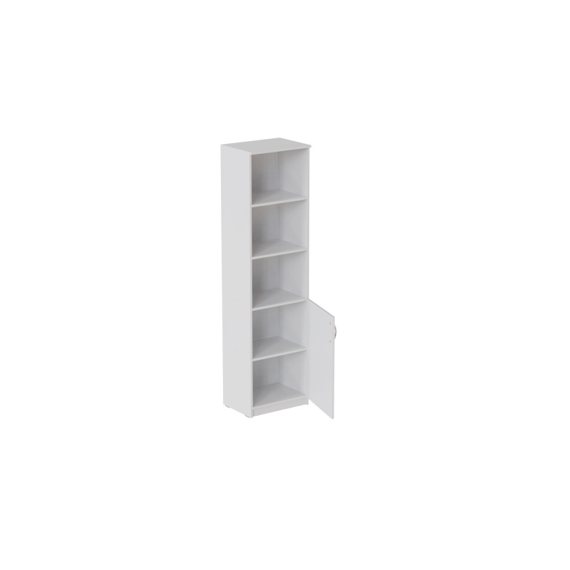 Пенал Анжело Ferrum-decor на 4 полиці з 1 дверима 1900x500x380 ДСП Біле 16 мм (FRD-104948)
