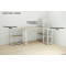 Етажерка 3/34 Ferrum-decor Серії Конект 73x34x28 білий ДСП Дуб Сонома 16мм (FRD-104298)