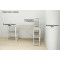 Етажерка 3/34 Ferrum-decor Серії Конект 73x34x28 білий ДСП Дуб Сонома 16мм (FRD-104298)