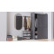 Полиця для взуття Слайм 3 Ferrum-decor 635x630x260 Чорний метал ДСП Дуб Сонома 16 мм (FRD-105158)