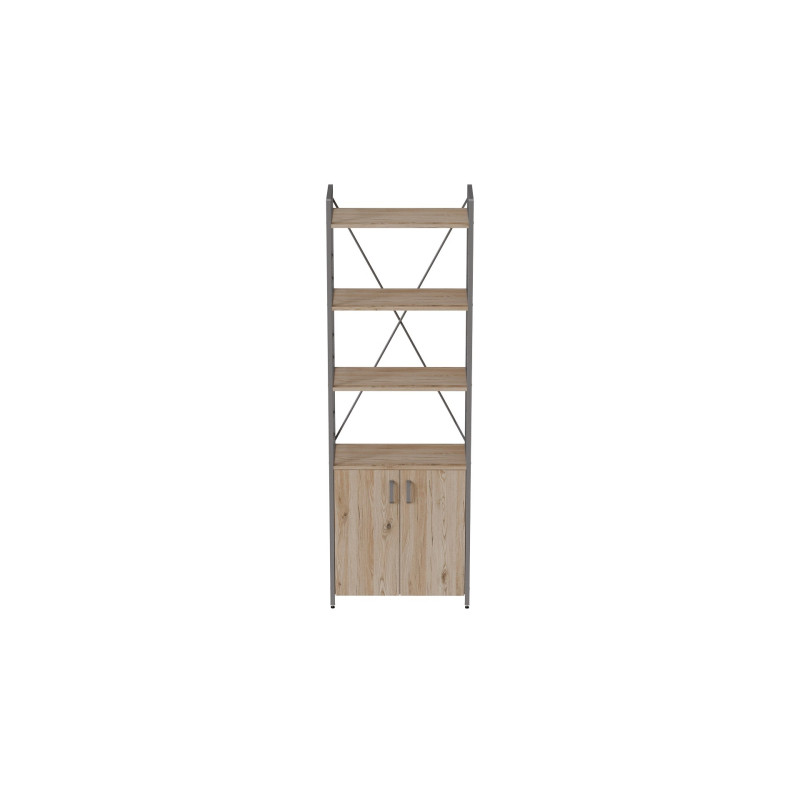 Етажерка 4/60 Ferrum-decor Серії Конект з тумбою 179x60x28 Сірий ДСП Сан-Марино (FRD-102478)