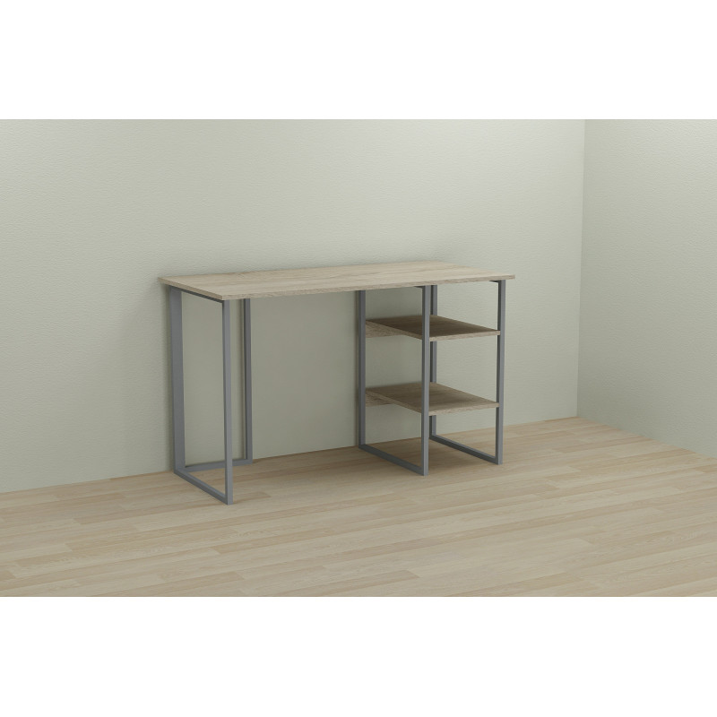 Письмовий стіл Ferrum-decor Кевін 75x120x70 сірий ДСП Дуб Сонома 16мм (FRD-101748)