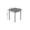 Стол кухонный Ferrum-decor Агата 75x70x70 Серый ДСП Бетон 16мм (FRD-105556)
