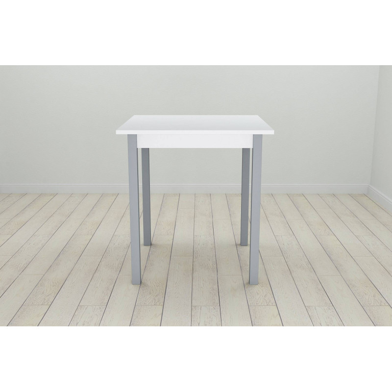 Стіл кухонний Ferrum-decor Дієго 75x70x70 Сірий ДСП Біле 16мм (FRD-106296)