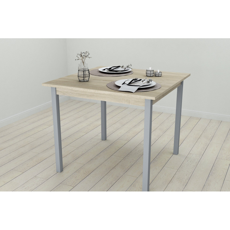 Стол кухонный Ferrum-decor Диего 75x80x80 Серый ДСП Сонома 16мм (FRD-106306)