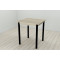 Стол кухонный Ferrum-decor Агата 75x70x70 Черный ДСП Сонома 16мм (FRD-106246)