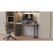 Стіл письмовий Кнап 2 Ferrum-decor 750x1000x700 Чорний метал ДСП Бетон 16 мм (FRD-106416)