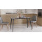 Стол кухонный Марсель 50 Ferrum-decor 75x120x60 Черный металл ДСП Сосна Кембра 32 мм (FRD-106696)