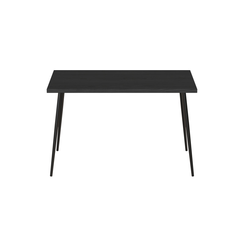 Стол кухонный Марсель 30 Ferrum-decor 75x120x60 Черный металл ДСП Сосна Кембра 32 мм (FRD-106736)